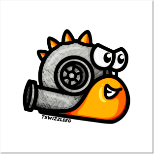 Turbo Snail - Turbosaurus (Orange) Posters and Art